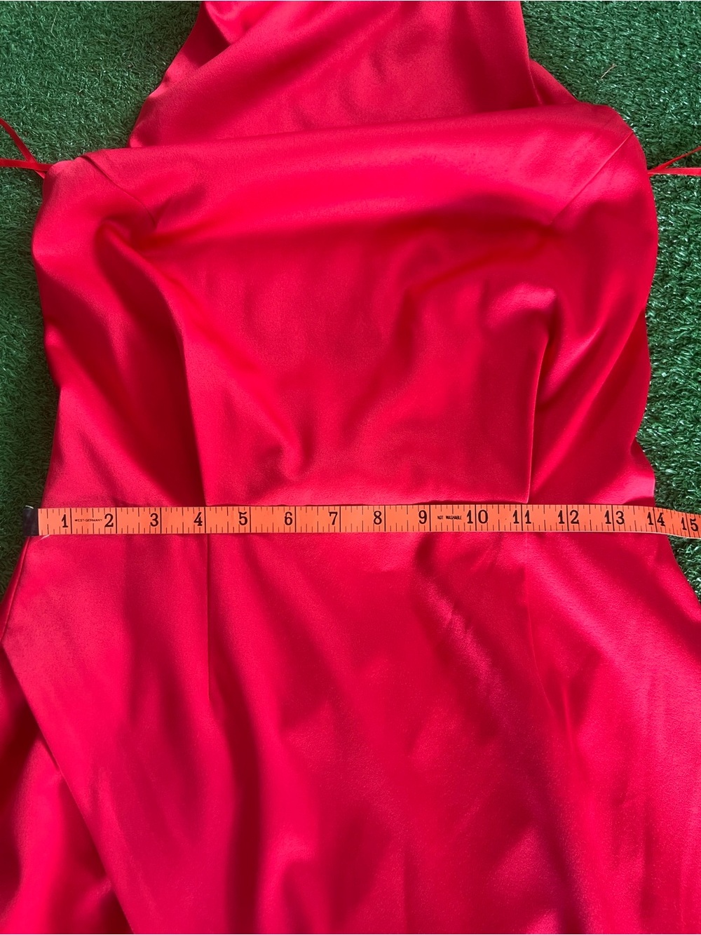 Elliatt Red Draped Halter Asymmetrical Dress - Picture 9 of 10